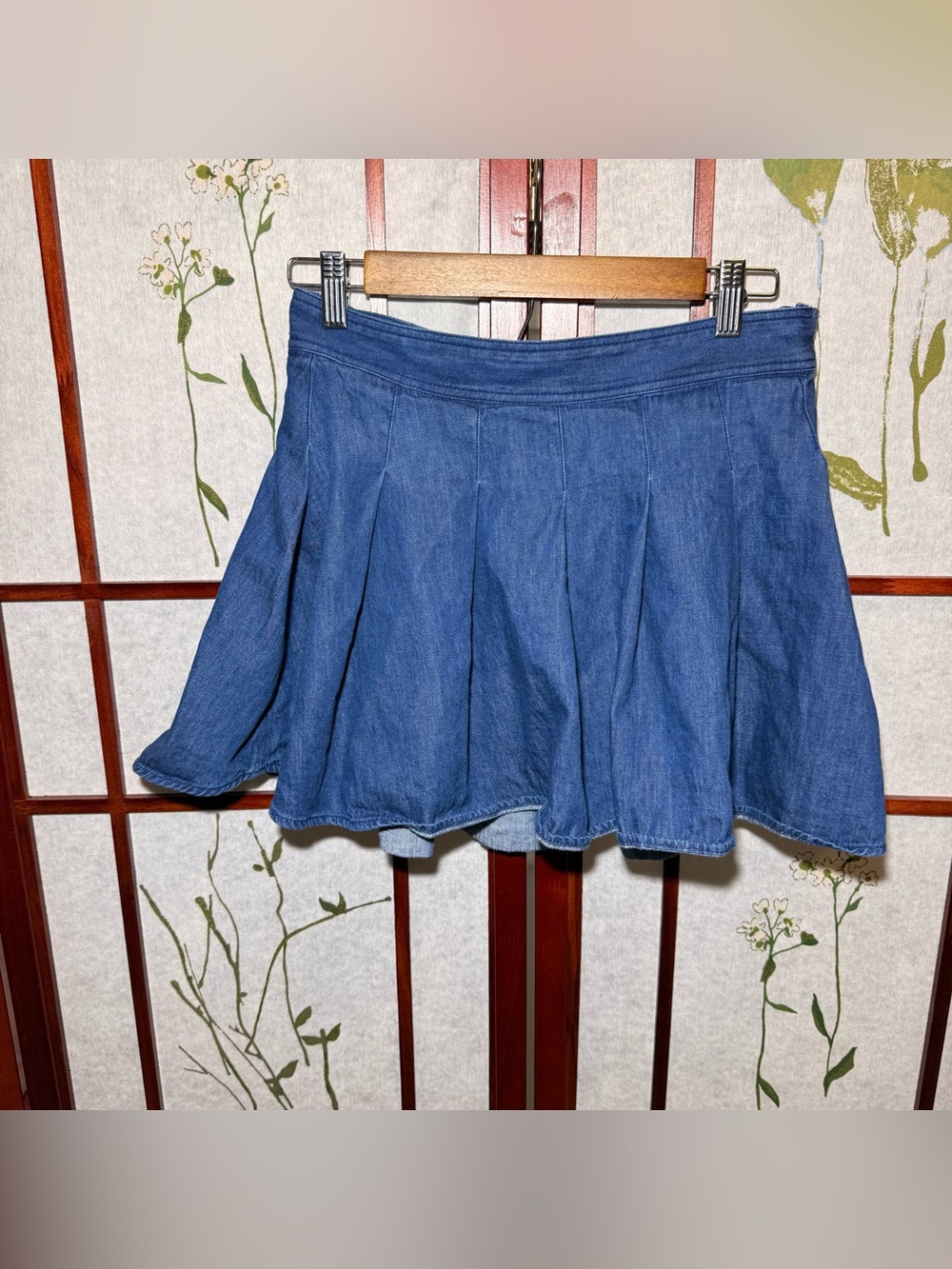 Crewcuts Denim Pleated Denim Skirt big girls size 14